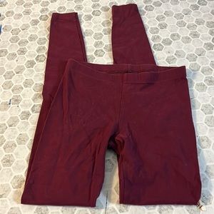 Arizona Jeans XS Maroon Elastic Waist Skinny Pull On Leggings